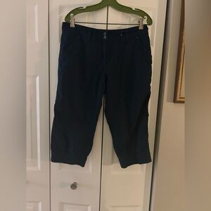 Quechua Women’s Sz S/M Navy Blue Y2K Inspired Outdoorsy Capris Cotton Pants